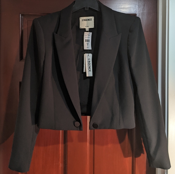 L'AGENCE Jen Crop Blazer Size 12 - Picture 2 of 13